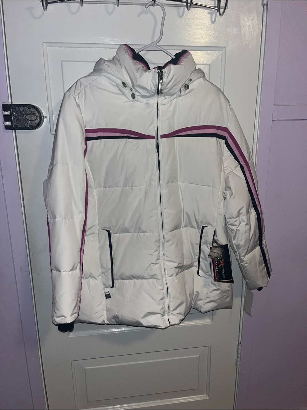 Zeroxposur  Hooded  Jacket Size   X-Large Women’s  NWT Down/Feather White